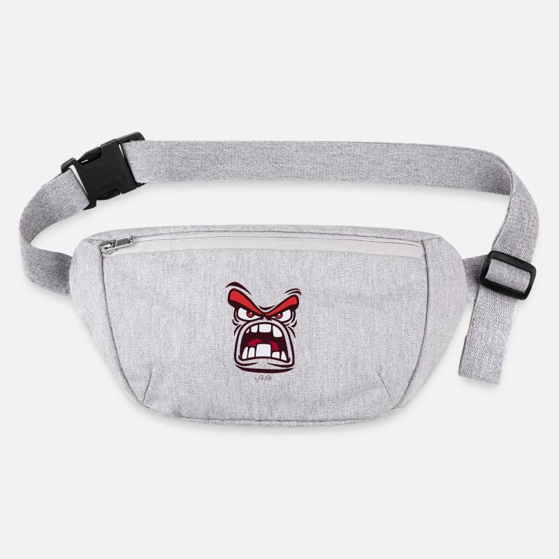 Angry angry face Stanley/Stella recycled Hip Bag 