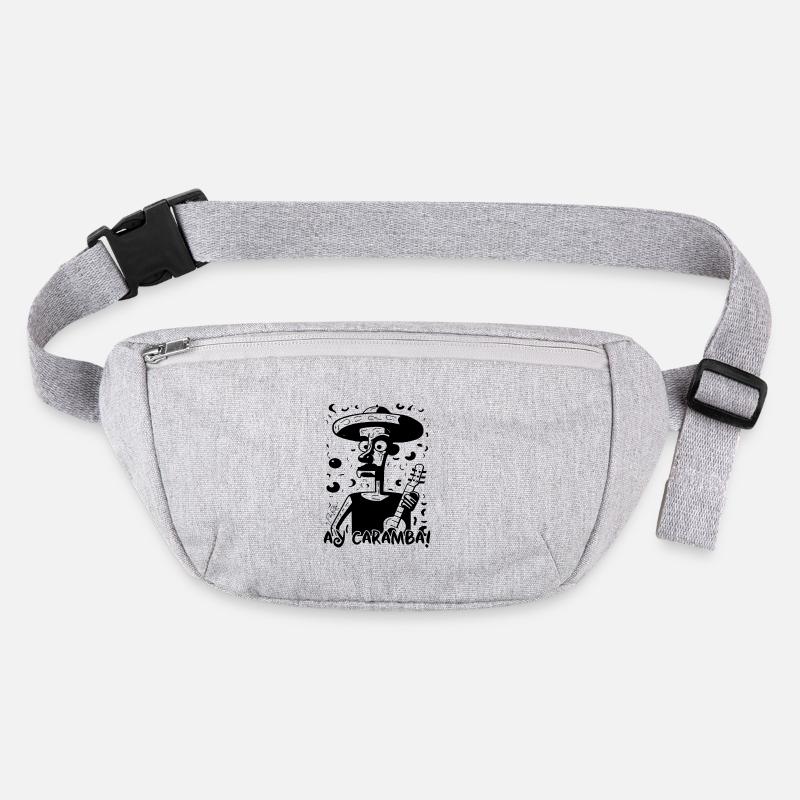 Spanish or Mexican guitarist Ay Caramba Stanley/Stella recycled Hip Bag 