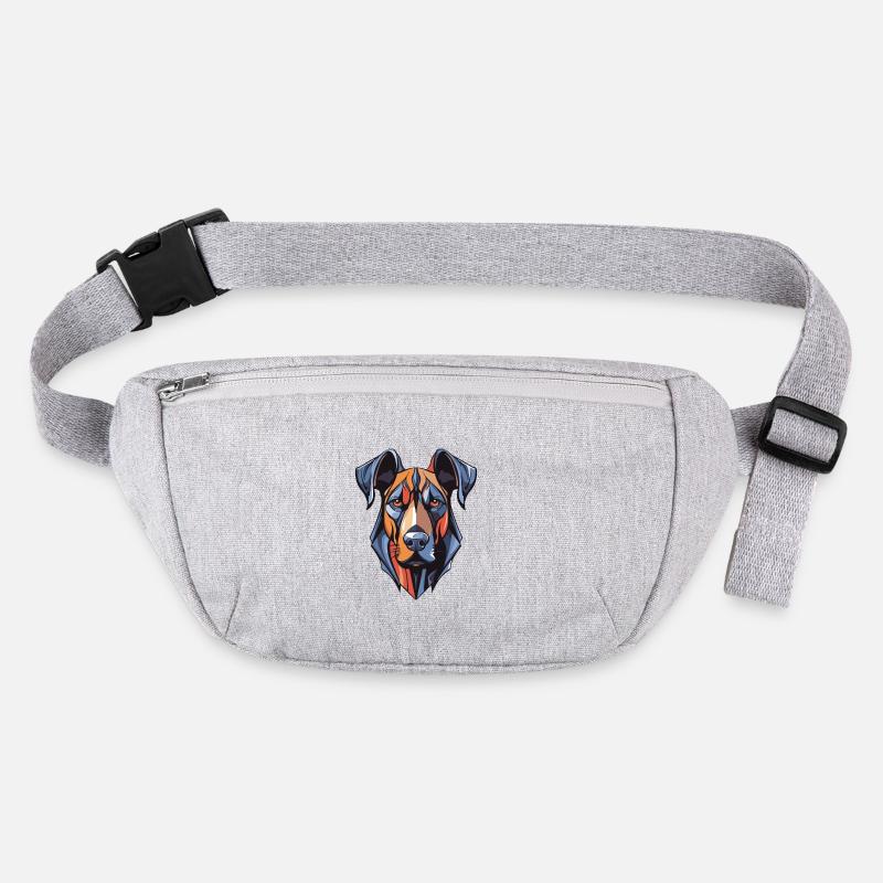 Great Dane Dog Head Stanley/Stella recycled Hip Bag 