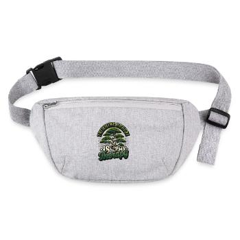 Trimming bonsai is my therapy bonsai - Stanley/Stella recycled Hip Bag  - heather grey - Front