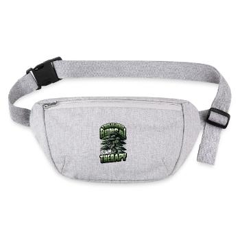 Trimming bonsai is my therapy bonsai - Stanley/Stella recycled Hip Bag  - heather grey - Front