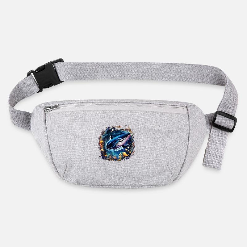 Baleine bleue Sac banane recyclé Stanley/Stella