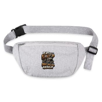 Trainspotting Train Lovers Trains - Stanley/Stella recycled Hip Bag  - heather grey - Front