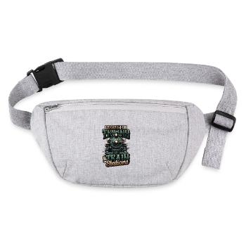 Trainspotting Train Lovers Trains - Stanley/Stella recycled Hip Bag  - heather grey - Front