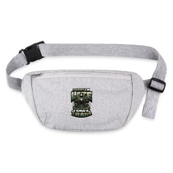 Trainspotting Train Lovers Trains - Stanley/Stella recycled Hip Bag  - heather grey - Front
