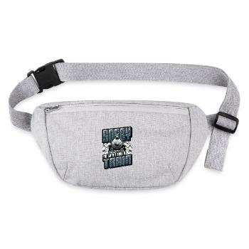 Trainspotting Train Lovers Trains - Stanley/Stella recycled Hip Bag  - heather grey - Front