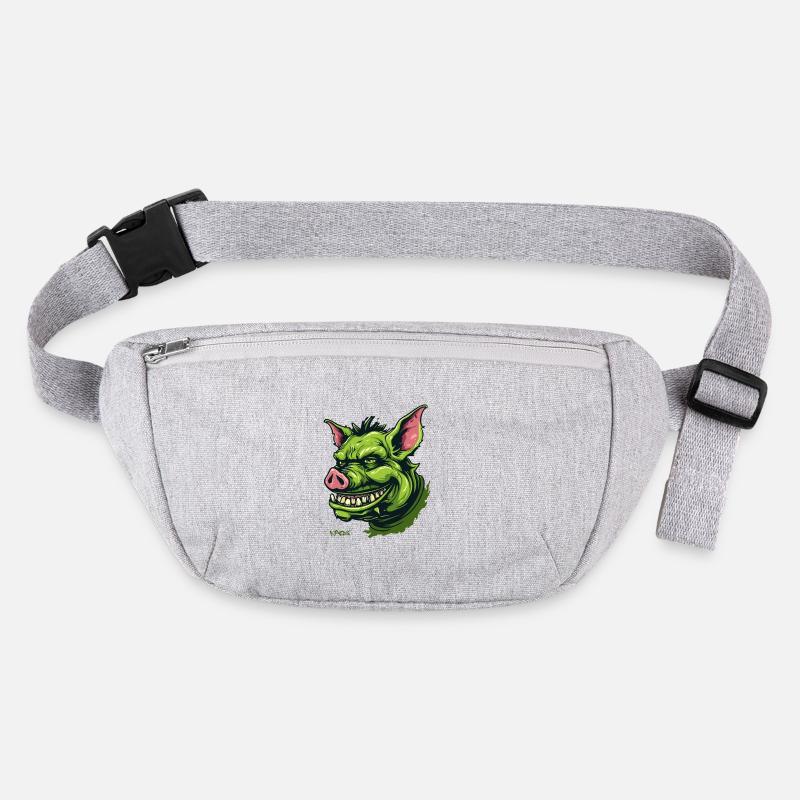 Green Goblin Pig Stanley/Stella recycled Hip Bag 