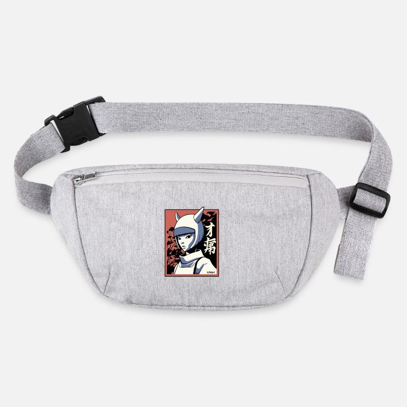 Japan Manga: Edo Cat Girl Samurai Ninja Stanley/Stella recycled Hip Bag 