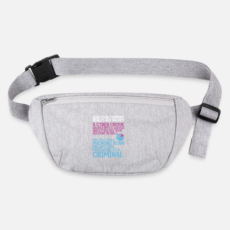 Cyber security hacker hacking Stanley/Stella recycled Hip Bag 