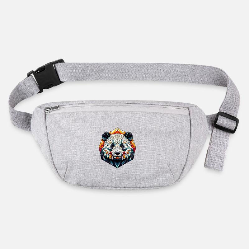 Panda in polygon representation Stanley/Stella recycled Hip Bag 