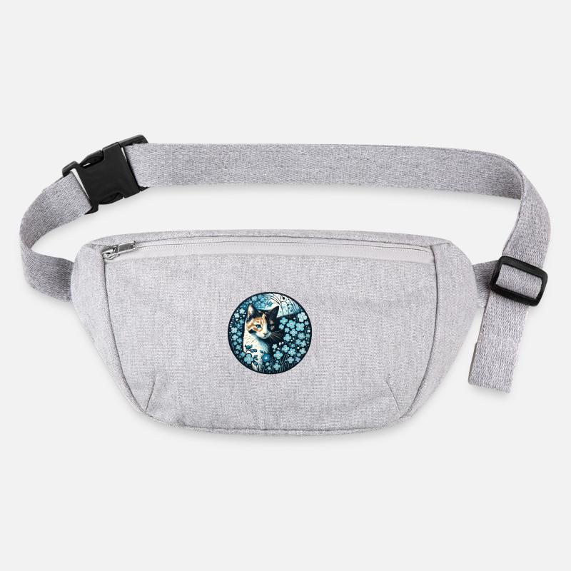 Calico Cat Forget Me Nots Stanley/Stella recycled Hip Bag 