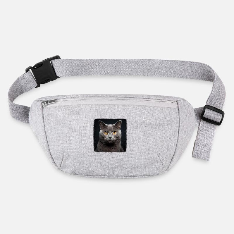 Chartreux Cat Kartäuser Katze Stanley/Stella recycelte Gürteltasche
