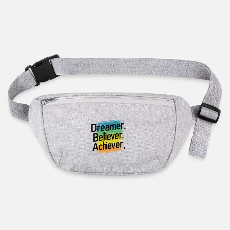 DREAMER. BELIEVER. ACHIEVER. Stanley/Stella recycled Hip Bag 