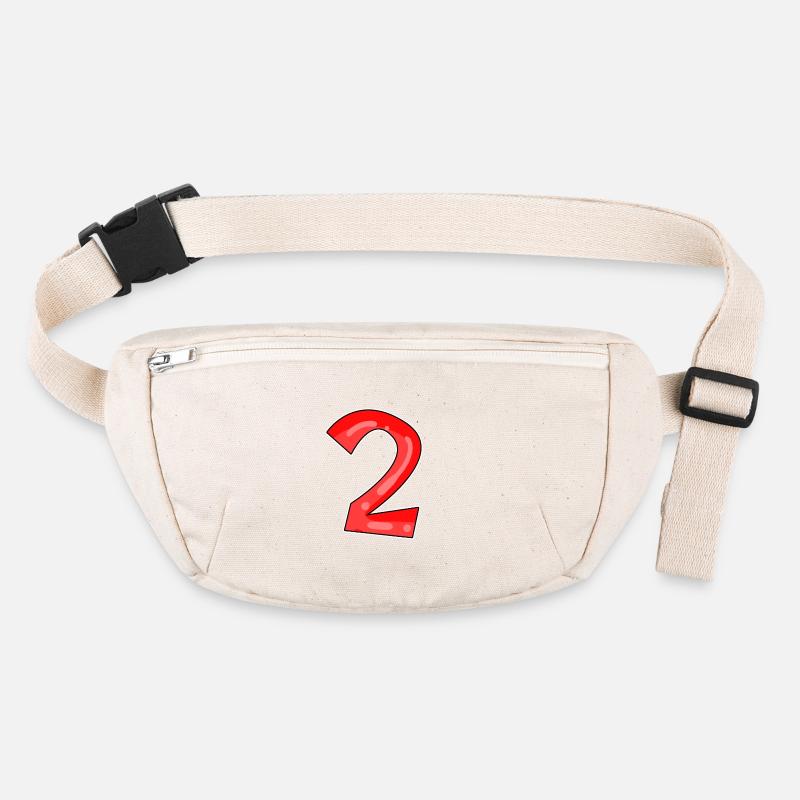 Two - 2 - Number Number Stanley/Stella recycled Hip Bag 