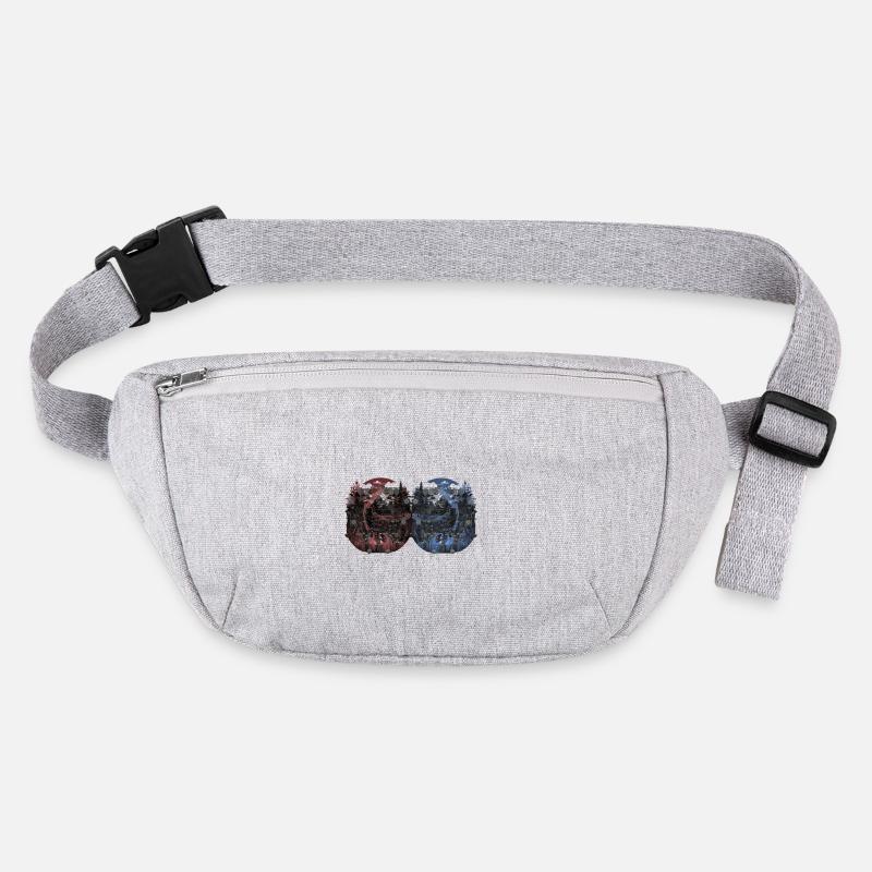 Hirsch Hirsche Rehbock Vintage Retro Waldtiere Stanley/Stella recycelte Gürteltasche