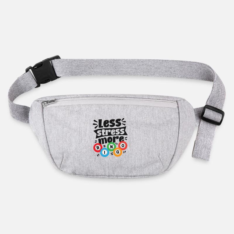 Bingo Player Less Stress More Stanley/Stella recycled Hip Bag 