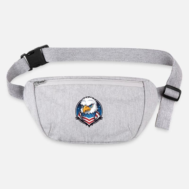 USA Aviator Eagle in Circle Stanley/Stella recycled Hip Bag 