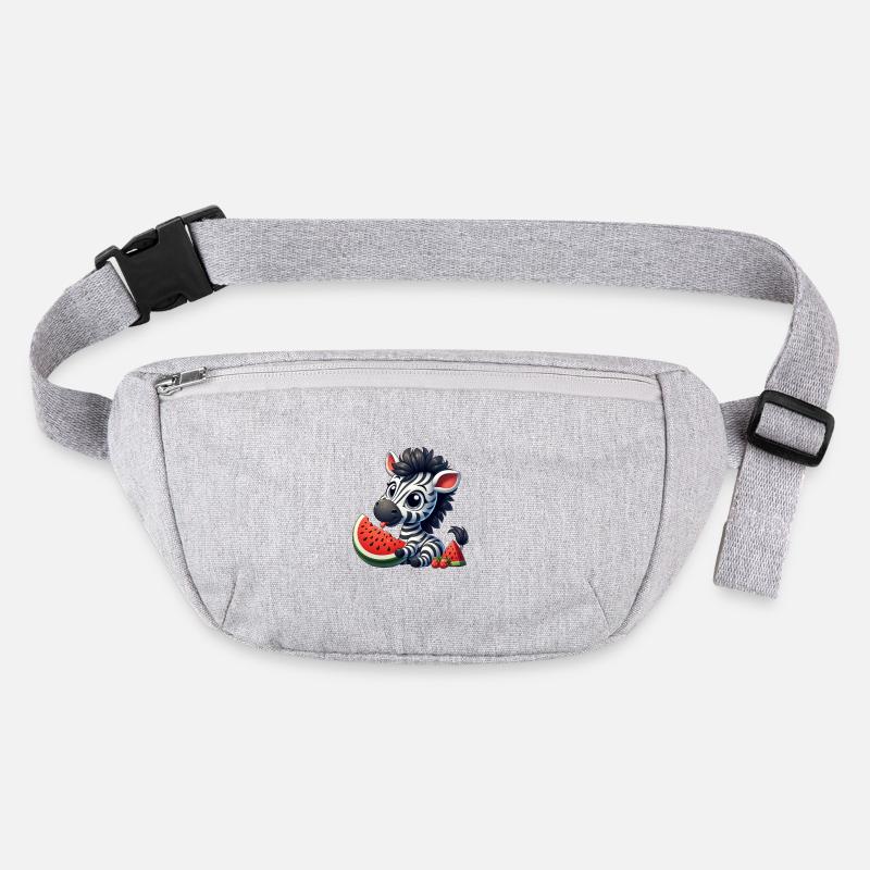 Zèbre avec pastèque fruité drôle Sac banane recyclé Stanley/Stella