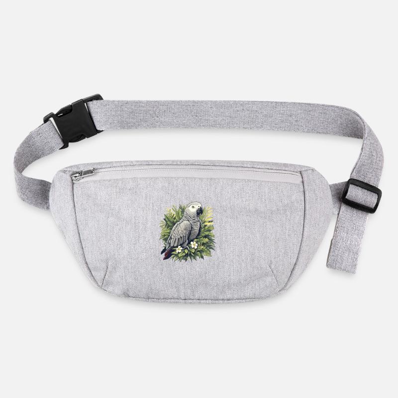 Graupapageien Graupapagei Stanley/Stella recycelte Gürteltasche