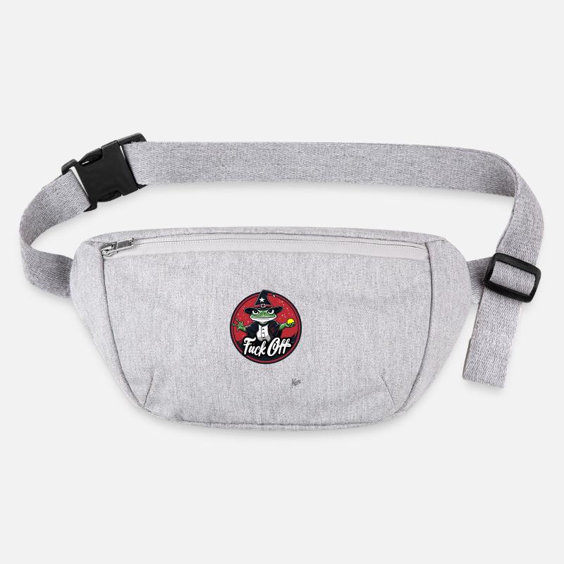 Frog Magician and a Magic One: Piss Off Stanley/Stella recycled Hip Bag 