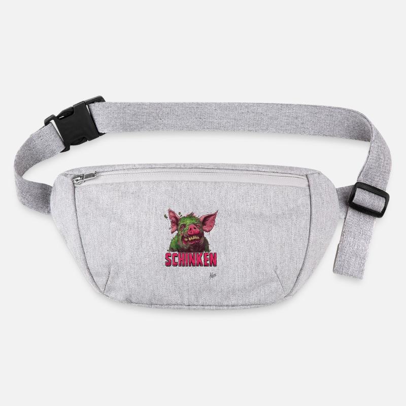 Ham Zombie Pig Stanley/Stella recycled Hip Bag 