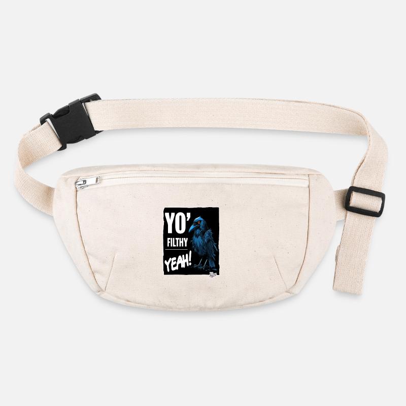 Dreckige Gruselige Krähe Stanley/Stella recycelte Gürteltasche