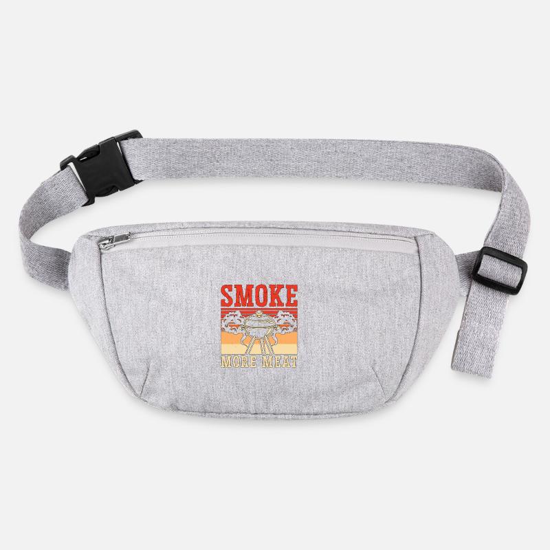 Pulled Pork BBQ Smoke More Meat Barbecue Lover Stanley/Stella recycled Hip Bag 