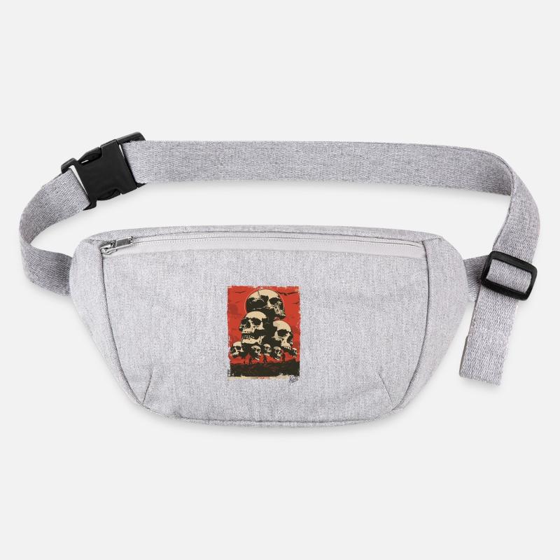 Propaganda-Stil – Ein Berg aus Totenköpfen Stanley/Stella recycelte Gürteltasche