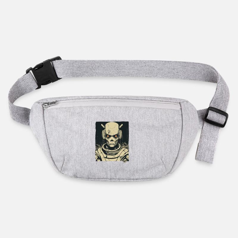 Super Humanoider Totenkopf Schädel Androide Mecha Stanley/Stella recycelte Gürteltasche