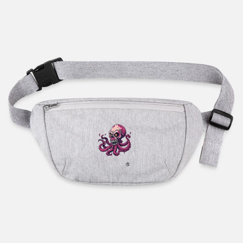 Zombie Octopus Kraken Skull Stanley/Stella recycled Hip Bag 