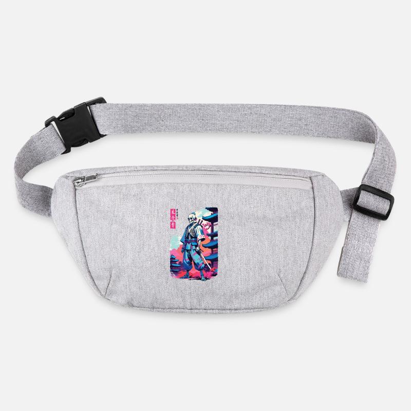 Oni Skeleton Samurai Vaporwave Esthétique Sac banane recyclé Stanley/Stella