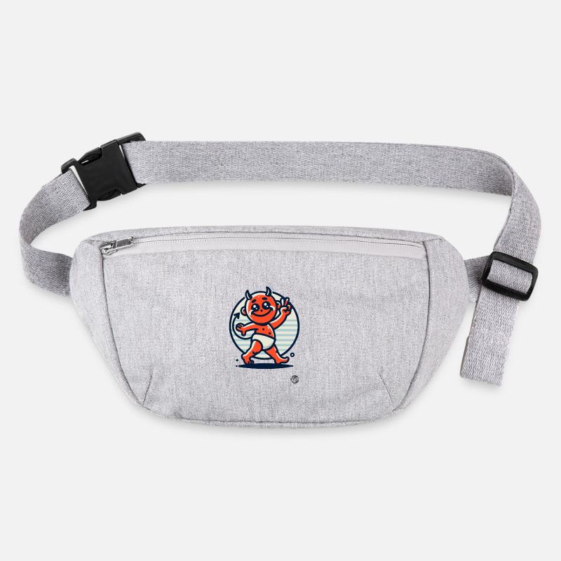 Style de dessin animé rétro vintage : Petit diable mignon Sac banane recyclé Stanley/Stella