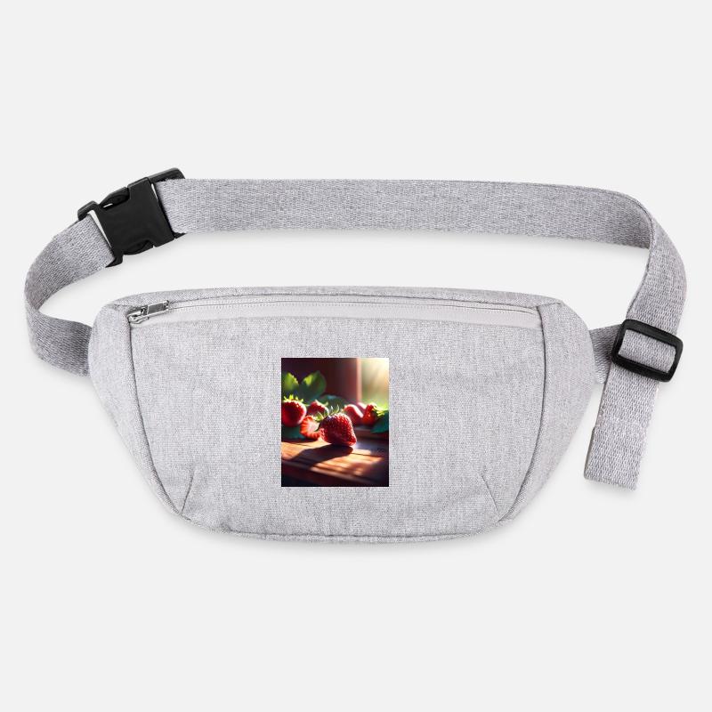 Ich liebe Erdbeeren Stanley/Stella recycelte Gürteltasche