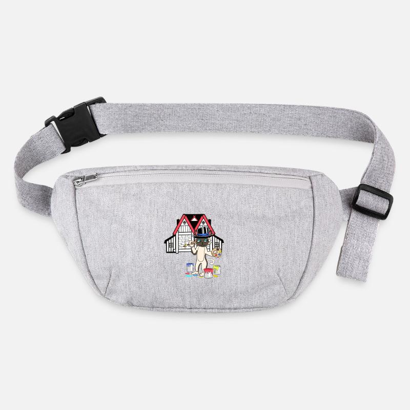 Cat Painter Professions Workspace Job Stanley/Stella recycled Hip Bag 