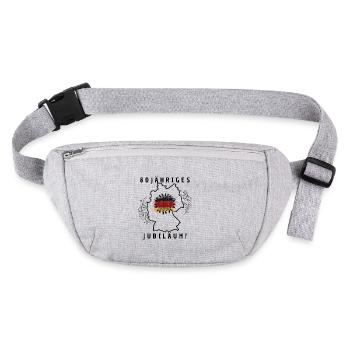 80 ans de paix en Allemagne - Sac banane recyclé Stanley/Stella - gris chiné - Devant