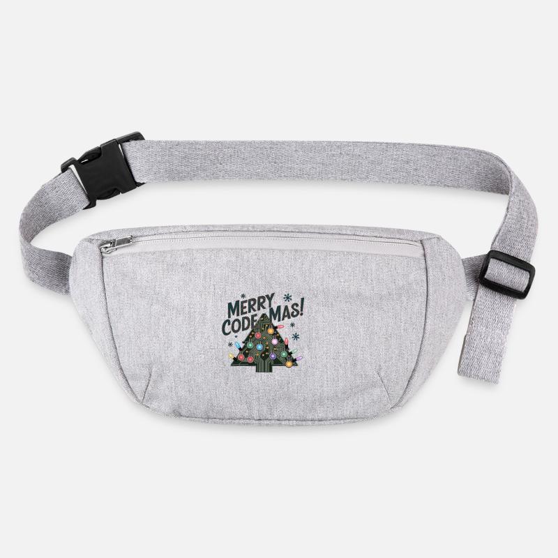 Christmas Merry Code Mas Festive Holidays Stanley/Stella recycled Hip Bag 