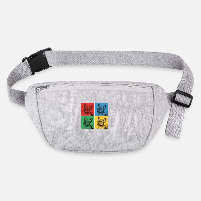 Bouledogue français Pop Art Design Sac banane recyclé Stanley/Stella