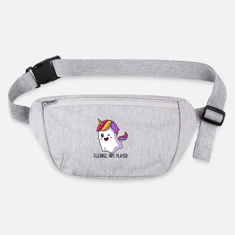 Flexible NPC Player – Bunter Einhorn Geist Stanley/Stella recycelte Gürteltasche