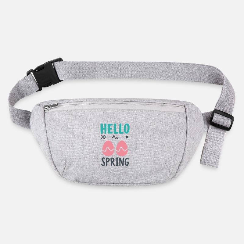 Hello Spring Frühlingsdesign mit Ostereiern Stanley/Stella recycelte Gürteltasche
