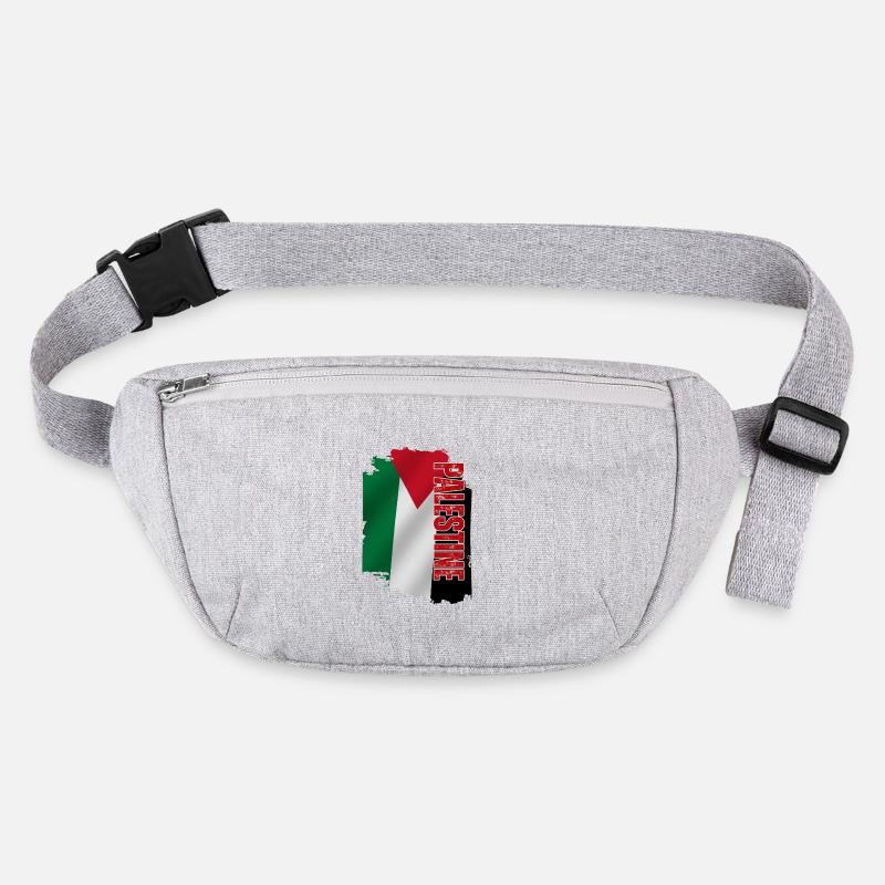Vertical Palestinian Flag, Palestinian Master Stanley/Stella recycled Hip Bag 