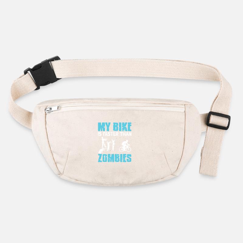 Mon vélo est plus rapide que celui de Zombies Funny Rider Sac banane recyclé Stanley/Stella