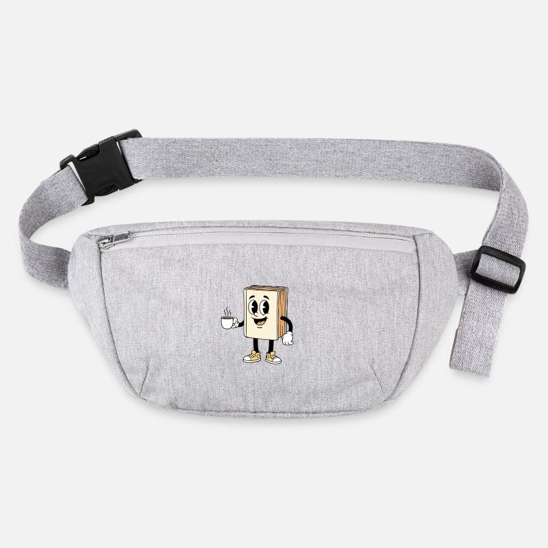 Cartoon Book Coffee Lover Reading Stanley/Stella recycled Hip Bag 