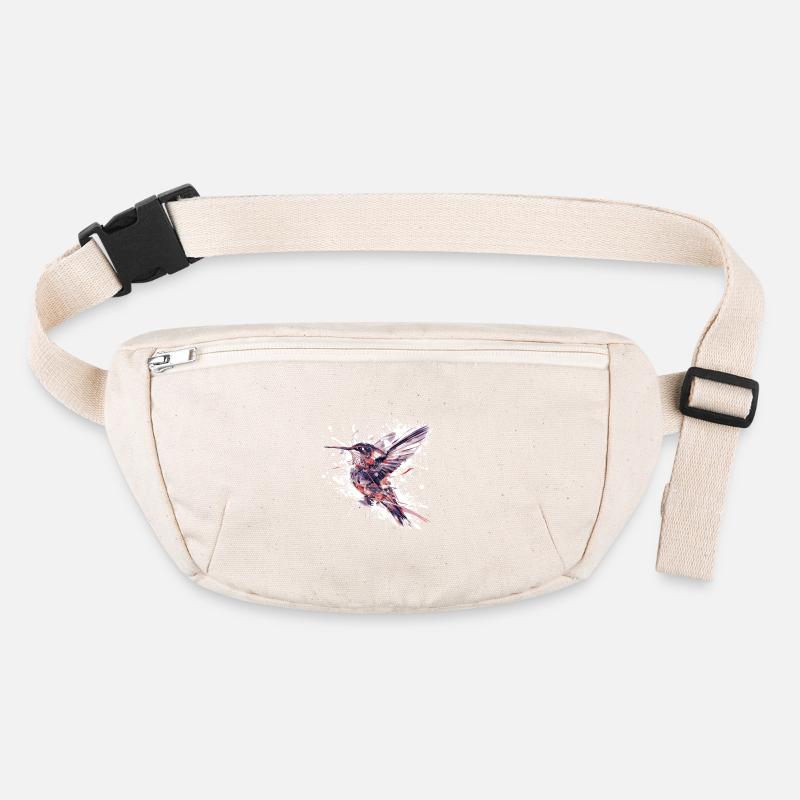 Aquarell Kolibri Spritzer Stanley/Stella recycelte Gürteltasche