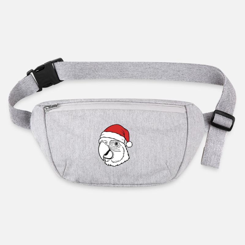 Perroquet Noël Père Noël chapeau design Sac banane recyclé Stanley/Stella