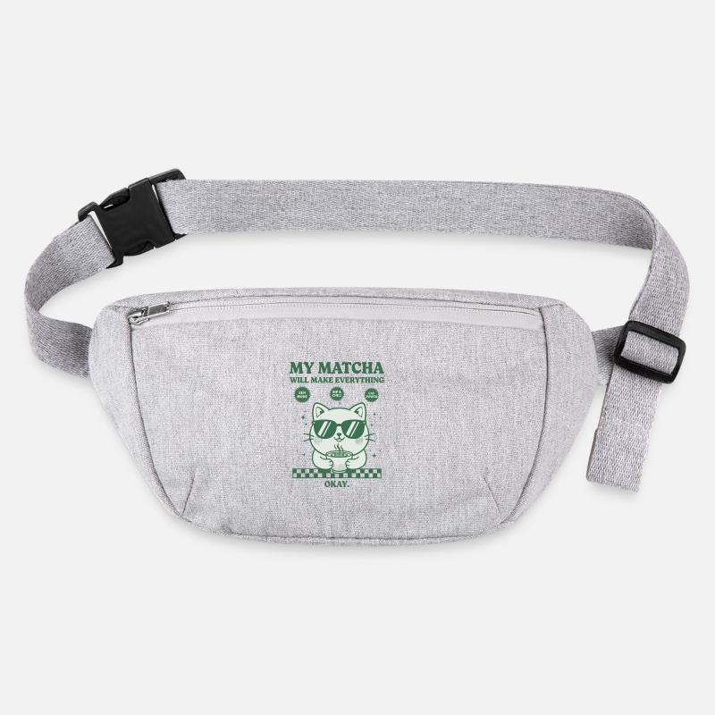 Mon matcha va tout arranger. Drôle de matcha. Sac banane recyclé Stanley/Stella