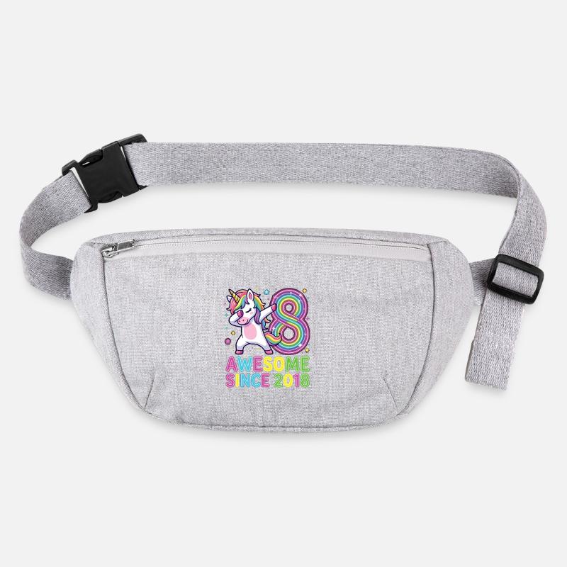 Awesome Since 2018 Einhorn Regenbogen 8 Stanley/Stella recycelte Gürteltasche