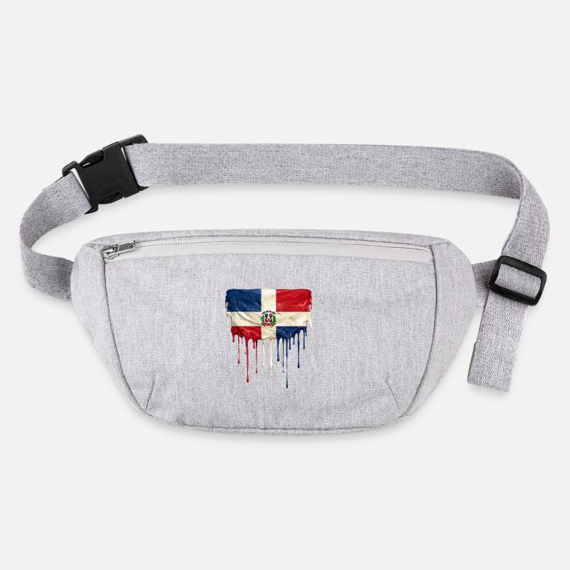 Drapeau Dominicain Gouttant Sac banane recyclé Stanley/Stella