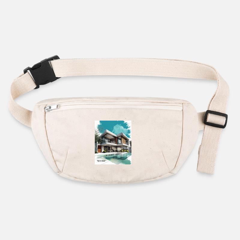Ex's Modern Villa by Pool Stanley/Stella recycled Hip Bag 