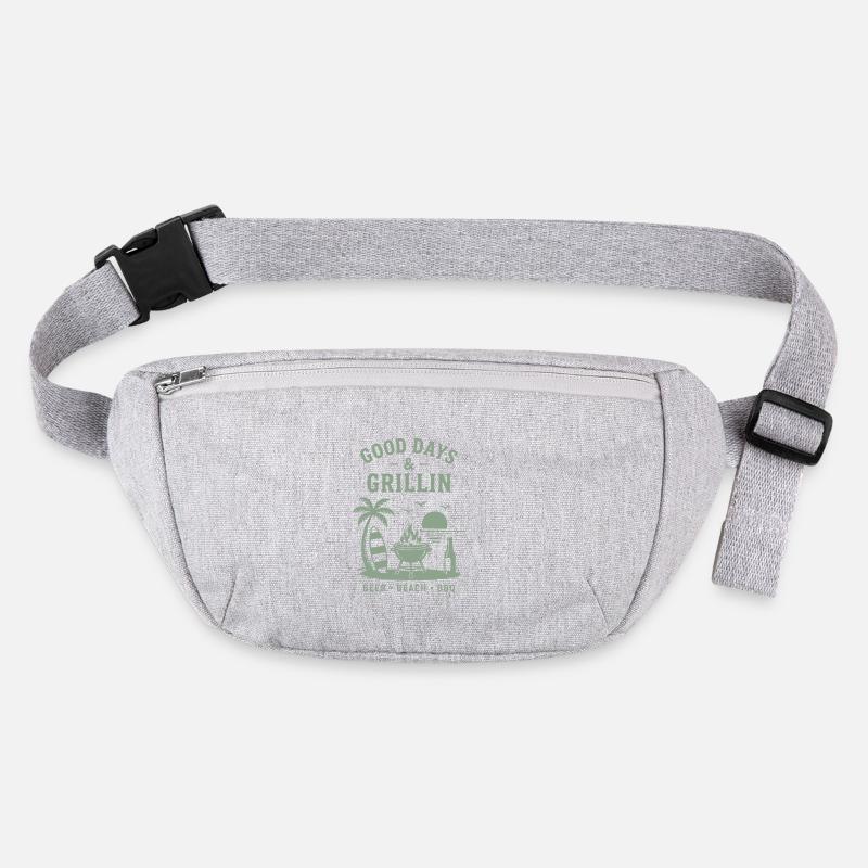 Good Days and Grillin Beer Beach BBQ Stanley/Stella recycled Hip Bag 