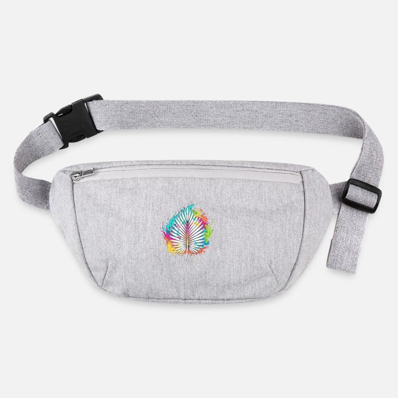 Bunte Palmenfächer Farbexplosion Stanley/Stella recycelte Gürteltasche